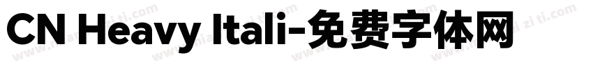 CN Heavy Itali字体转换